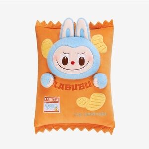 NEW in bag sold out Pop Mart Labubu 3d Chips pillow 🧡💛💙 cozy Wacky Mart